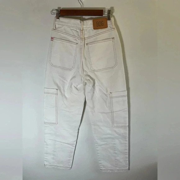 BDG baggy high rise baggy white painter pants jeans Urban Outfitters Size 25 006 - Picture 4 of 12